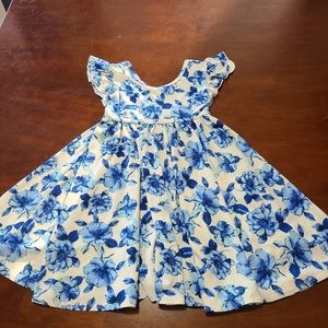 Nwt Dot dot smile blue floral dress size 4